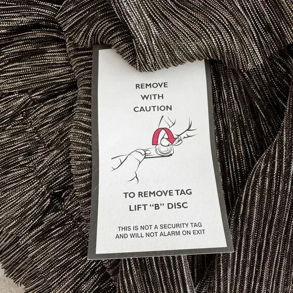 Sabina Musayev Ray Dress in Gold Black Metallic Maxi Gown Glamorous Size L - Picture 11 of 11